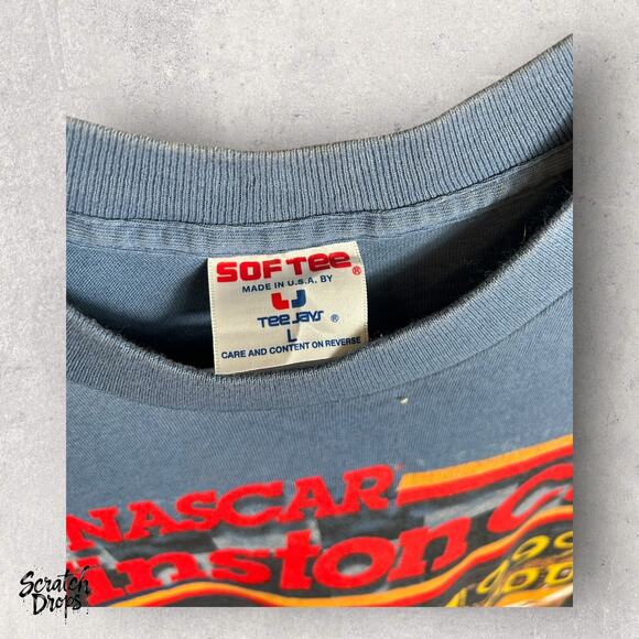 Vintage 1998 NASCAR Winston Cup T-shirt Heavy Metal Thunder All Over Print Large - Picture 4 of 4